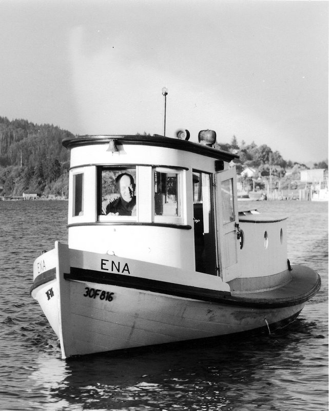 The ENA being towed to
 the Museum